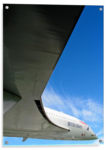 Concorde in Flight Acrylic by Peter Cope