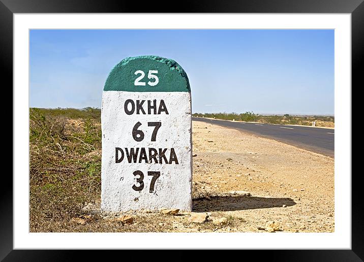 Ok Ha 67 Dwarka 37 SH 25 Framed Mounted Print by Arfabita  