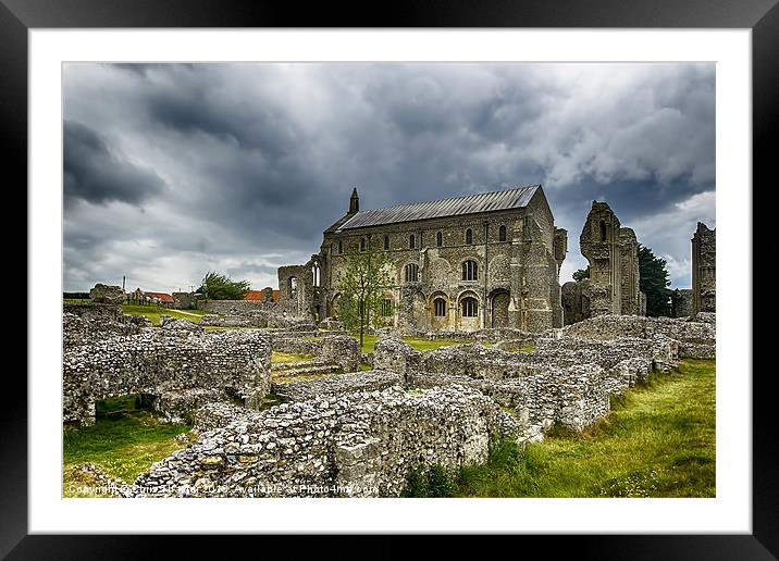 The Majestic Ruins of Binham Priory Framed Mounted Print by Chris Thaxter