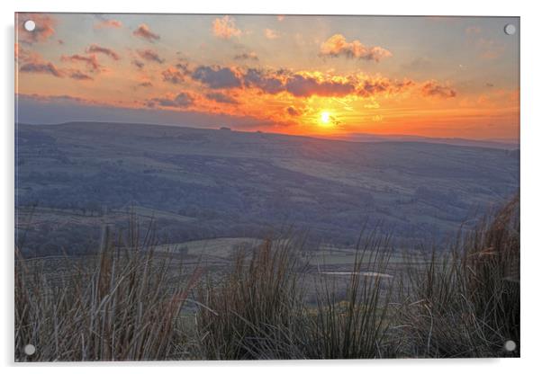 Sunrise over Wales Acrylic by Dan Davidson
