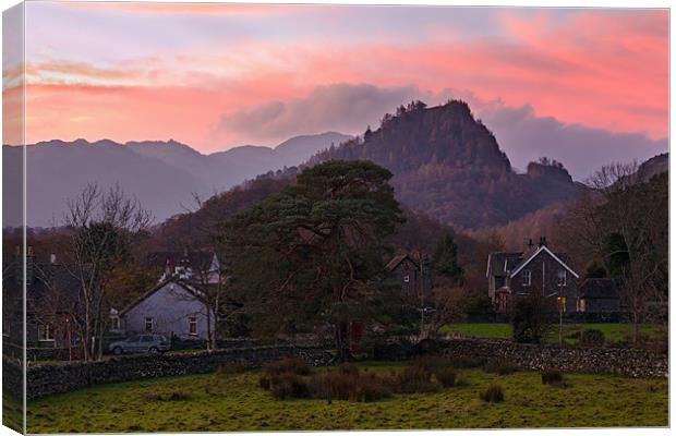 Sunrise at Castle Crag Canvas Print by Ian Duffield
