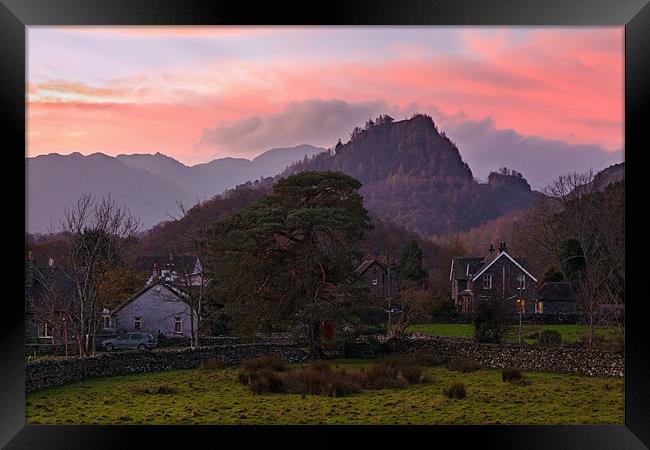 Sunrise at Castle Crag Framed Print by Ian Duffield