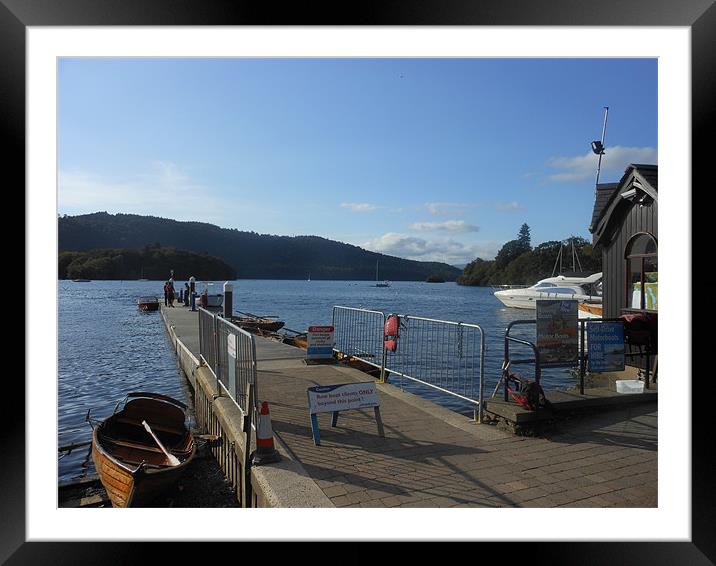 Windermere Pier Framed Mounted Print by Gemma Compton