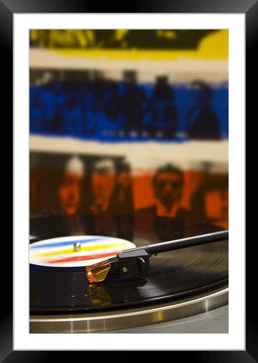 Classic Vinyl Album Framed Mounted Print by Darren Burroughs