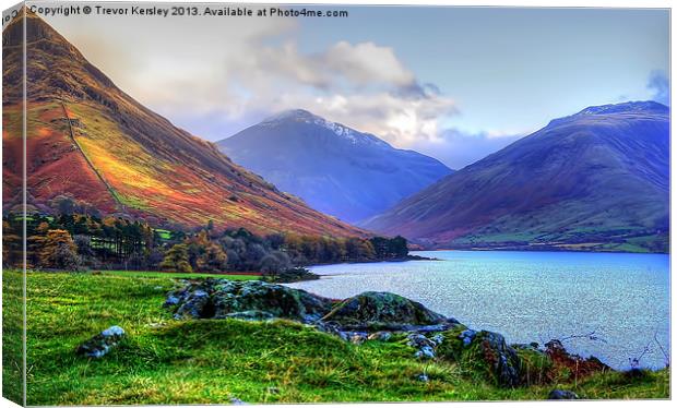 Autumn at Wastwater Lake District Canvas Print by Trevor Kersley RIP