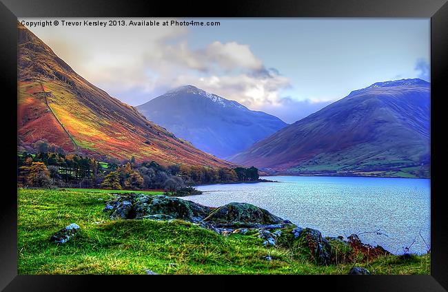 Autumn at Wastwater Lake District Framed Print by Trevor Kersley RIP