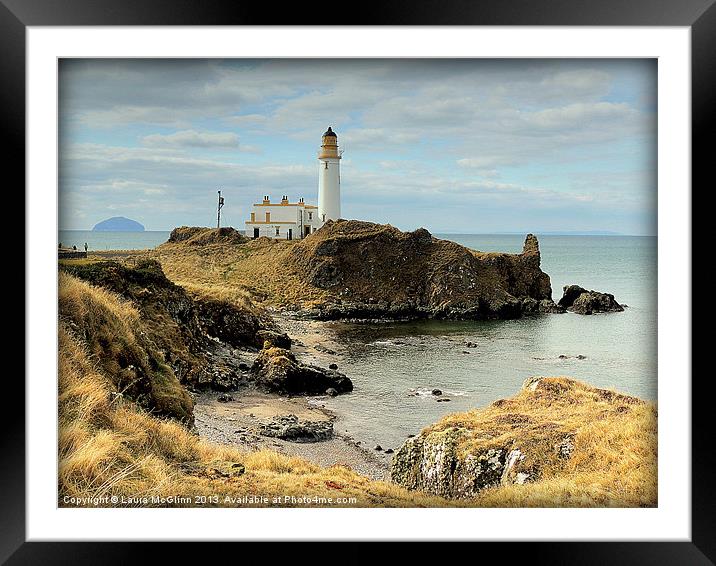 Turnberry Lighthouse Framed Mounted Print by Laura McGlinn Photog