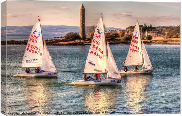 RYA Youth National Championships Largs Canvas Print by Tylie Duff Photo Art
