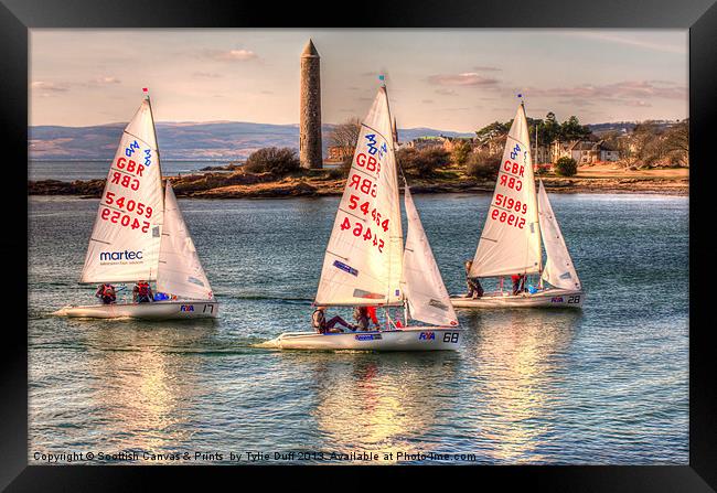 RYA Youth National Championships Largs Framed Print by Tylie Duff Photo Art