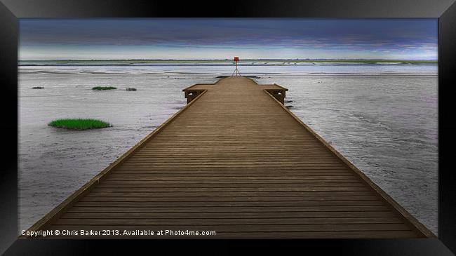 Boat jetty Lytham Framed Print by Chris Barker