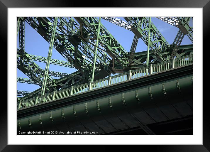 Wear Bridge Framed Mounted Print by Anth Short