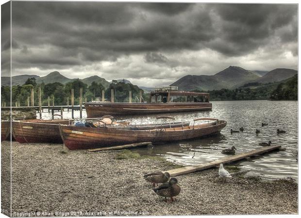 Lake Windermere Canvas Print by Allan Briggs