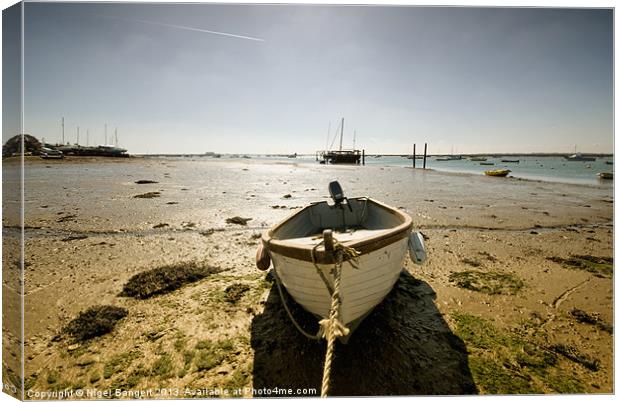 Waiting for the Tide Canvas Print by Nigel Bangert