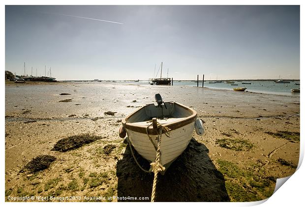 Waiting for the Tide Print by Nigel Bangert