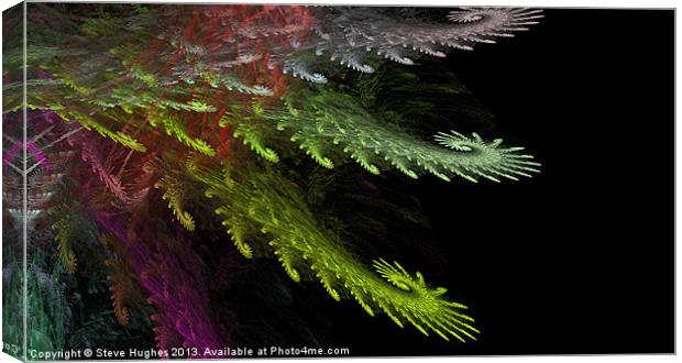 Fractal Flame digital art Canvas Print by Steve Hughes