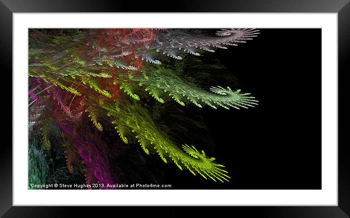 Fractal Flame digital art Framed Mounted Print by Steve Hughes