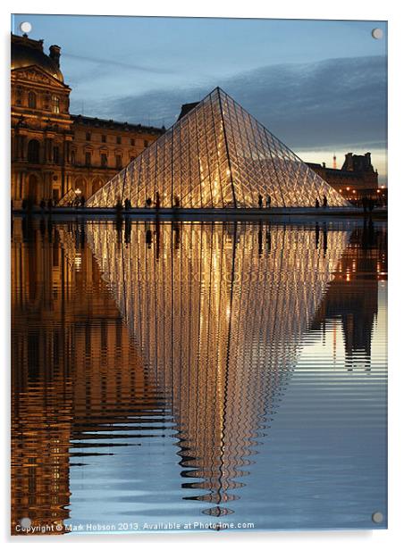 The Louvre Acrylic by Mark Hobson