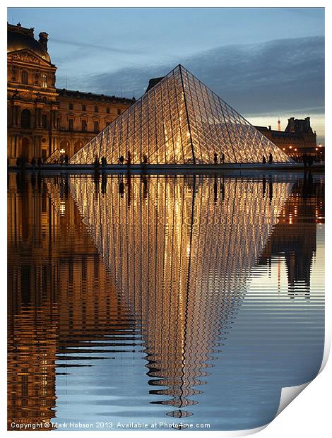 The Louvre Print by Mark Hobson
