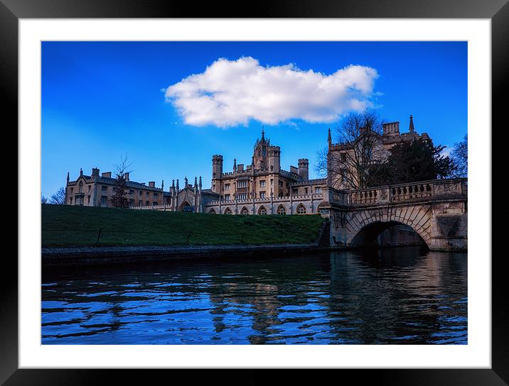 St Johns College Cambridge Framed Mounted Print by Dean Messenger