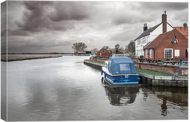 Stokesby Ferry Canvas Print by Stephen Mole