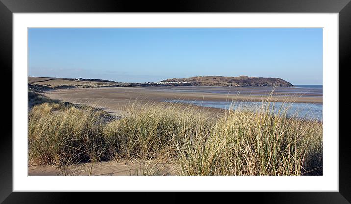 Broughton Gower Pano Framed Mounted Print by Dan Davidson
