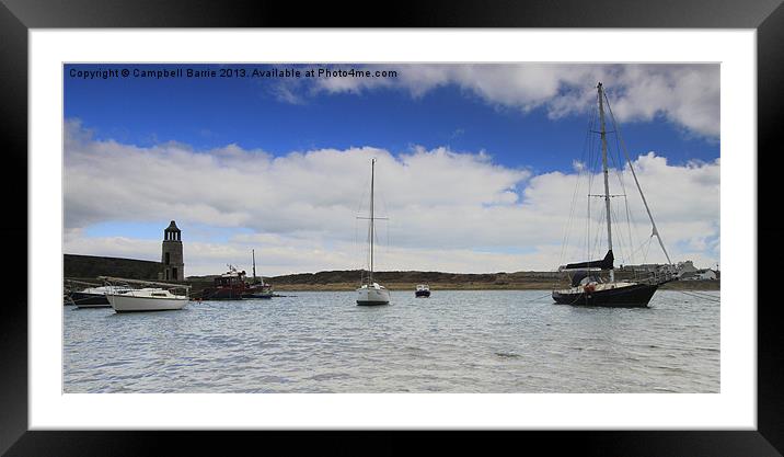 Port Logan Framed Mounted Print by Campbell Barrie