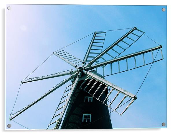 Windmill Acrylic by carin severn