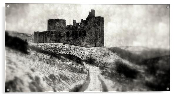 crichton castle b&w Acrylic by dale rys (LP)