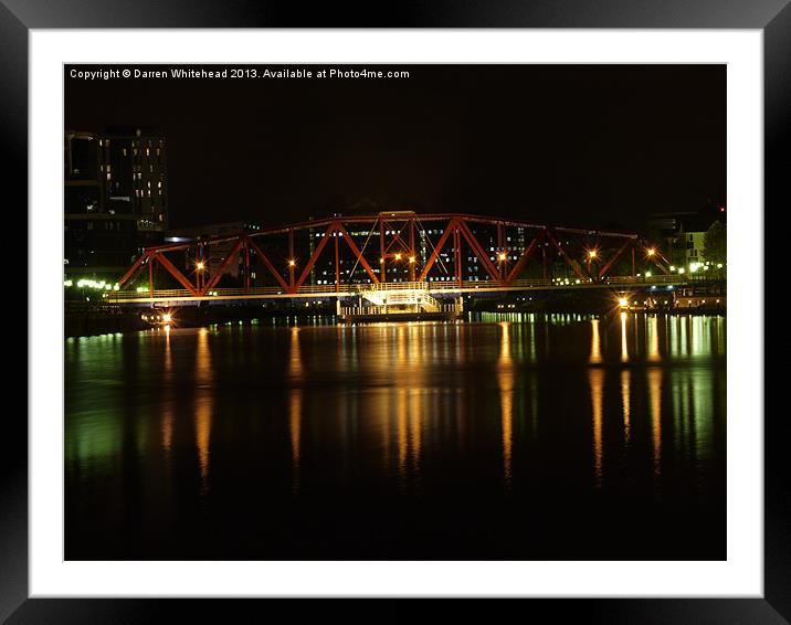 Reflections from the Bridge Framed Mounted Print by Darren Whitehead