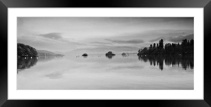 Lake Windermere Framed Mounted Print by Paul Want