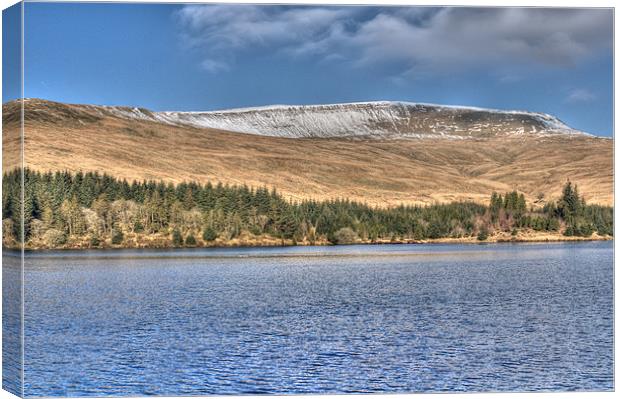 Fan Fawr and Beacons Reservoir 1 Canvas Print by Steve Purnell