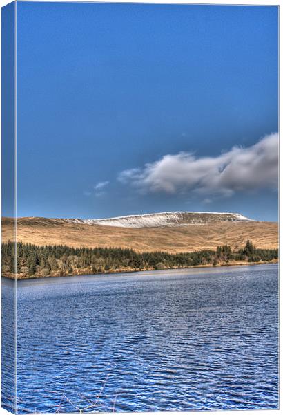 Fan Fawr and Beacons Reservoir 2 Canvas Print by Steve Purnell