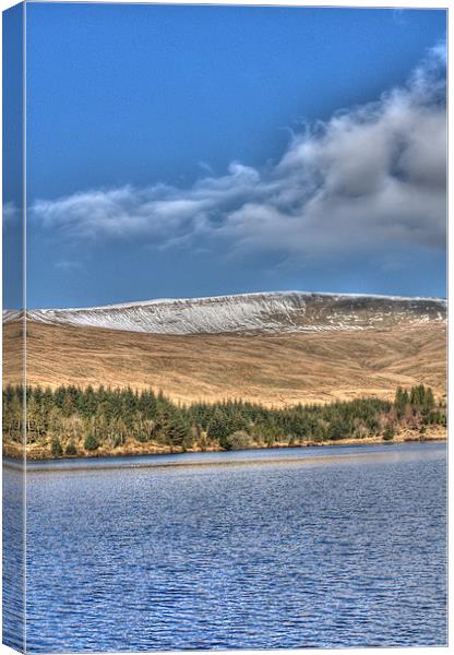 Fan Fawr and Beacons Reservoir 3 Canvas Print by Steve Purnell
