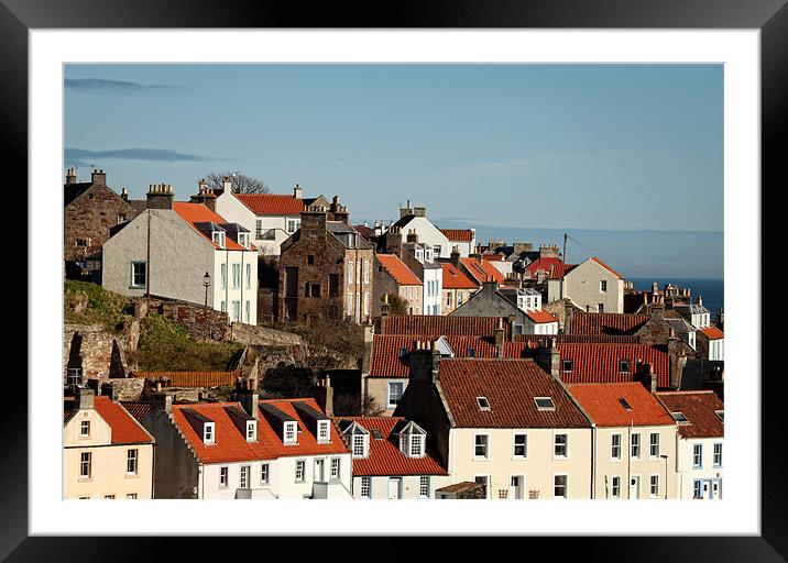 Pittenweem Roofs Framed Mounted Print by Andrew Beveridge