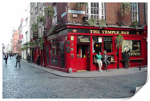 The Temple Bar Print by Don Rorke