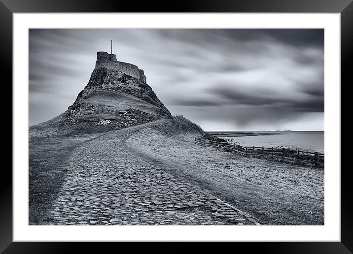 Path to Lindisfarne Castle Framed Mounted Print by Matthew Train