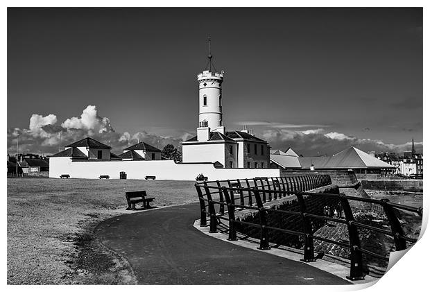 Arbroath Signal Tower Museum Print by Buster Brown