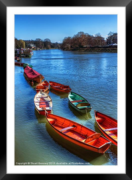 Richmond-Upon-Thames Framed Mounted Print by Stuart Gennery
