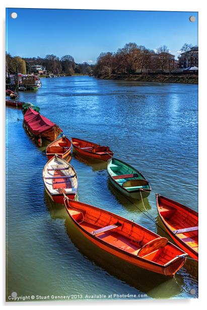 Richmond-Upon-Thames Acrylic by Stuart Gennery