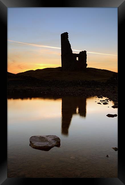 Ardvreck Castle Sunset Framed Print by Grant Glendinning