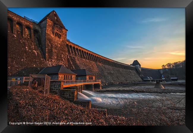 Möhne Reservoir - Möhnesee Framed Print by Brian O'Dwyer