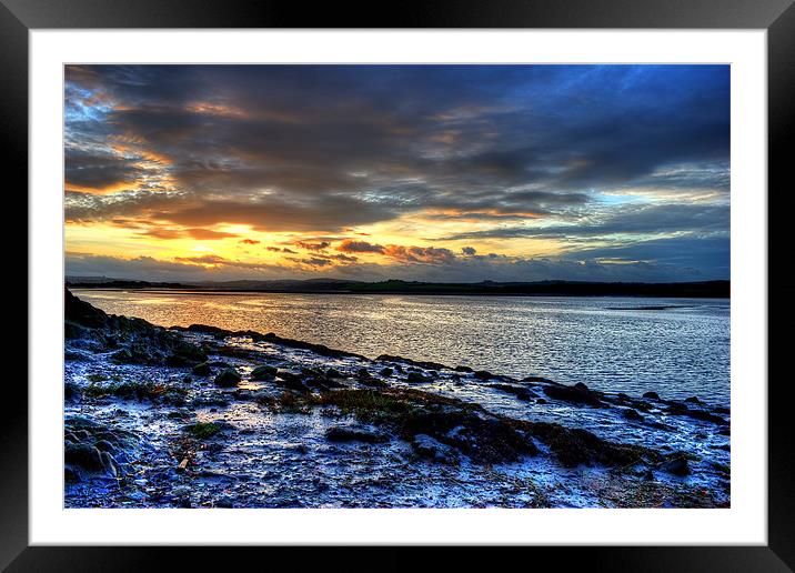 Majestic Sunrise over River Taw Framed Mounted Print by Dave Wilkinson North Devon Ph