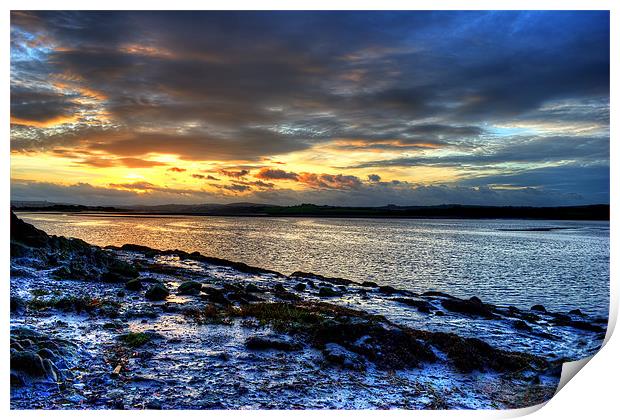 Majestic Sunrise over River Taw Print by Dave Wilkinson North Devon Ph