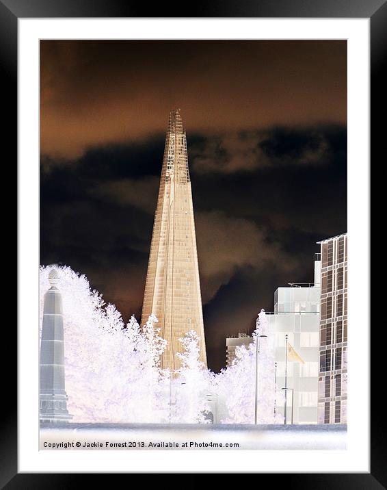 The Shard Framed Mounted Print by Jackie Forrest
