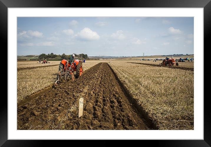 Memorial Ploughing Match Framed Mounted Print by Ian Johnston  LRPS