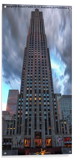 Rockefeller Center Acrylic by Robert Pettitt