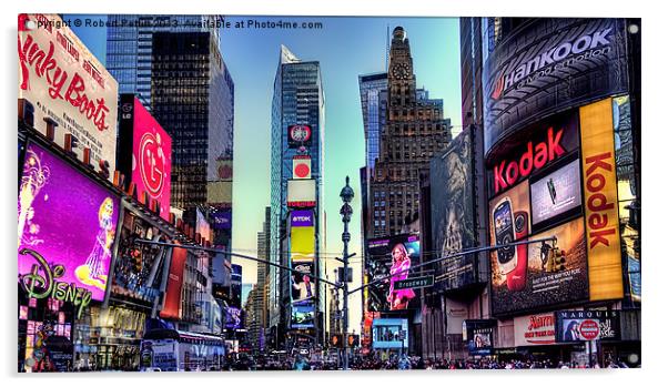 Time Square Acrylic by Robert Pettitt