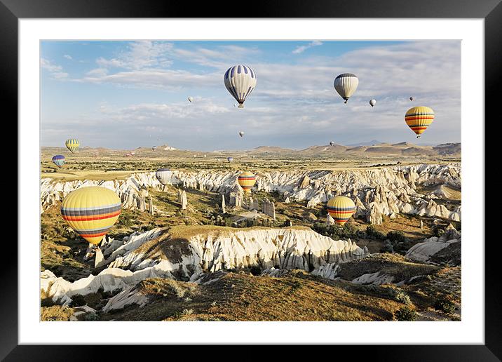 Gorgious hot air balloons Framed Mounted Print by Arfabita  