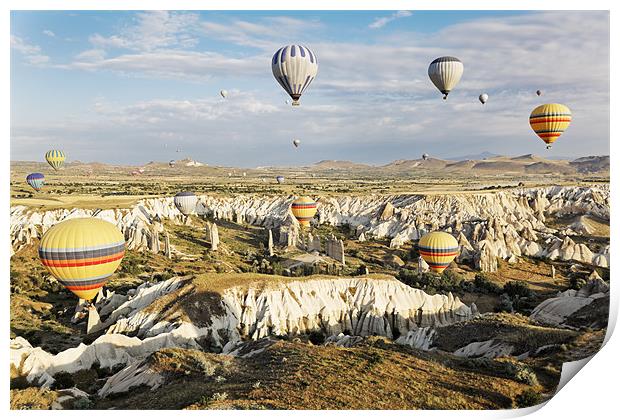 Gorgious hot air balloons Print by Arfabita  