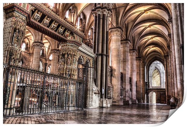 Canterbury cathedral - Interior. Print by Ian Hufton